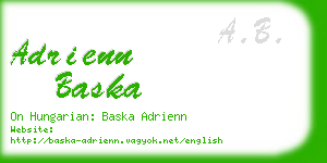 adrienn baska business card